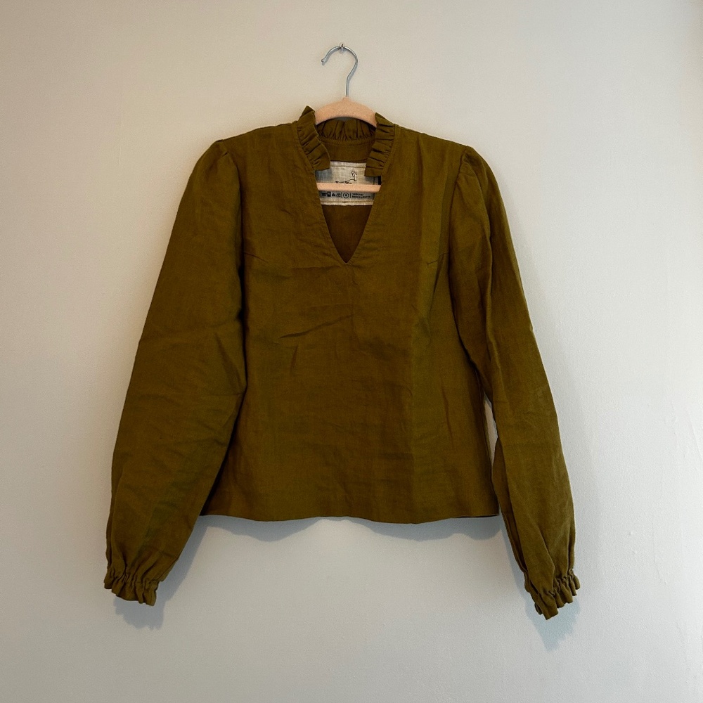 NPL Olive Blouse